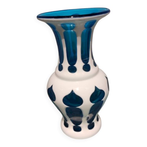Vase en cristal de bohème Overlay