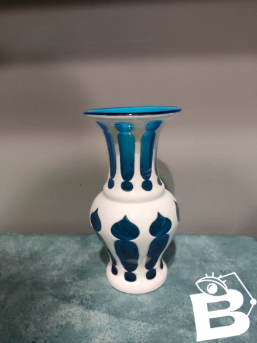 Vase en cristal de bohème Overlay