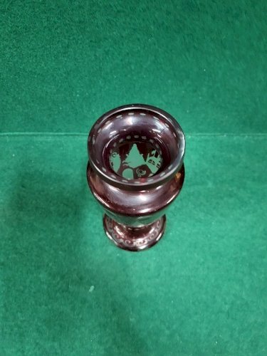 VASE EN CRISTAL DE BOHEME ROUGE