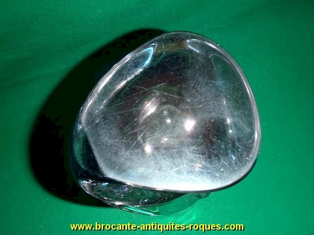 VASE EN CRISTAL ROSE ET BLEU