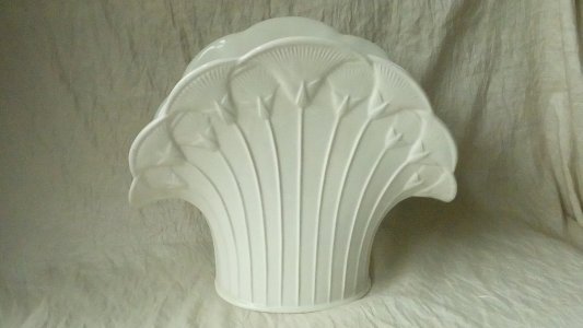 VASE EN FAIENCE ART DECO CHAUMETTE ITALIE*