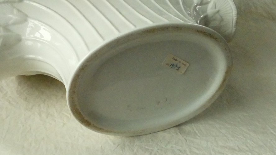 VASE EN FAIENCE ART DECO CHAUMETTE ITALIE*