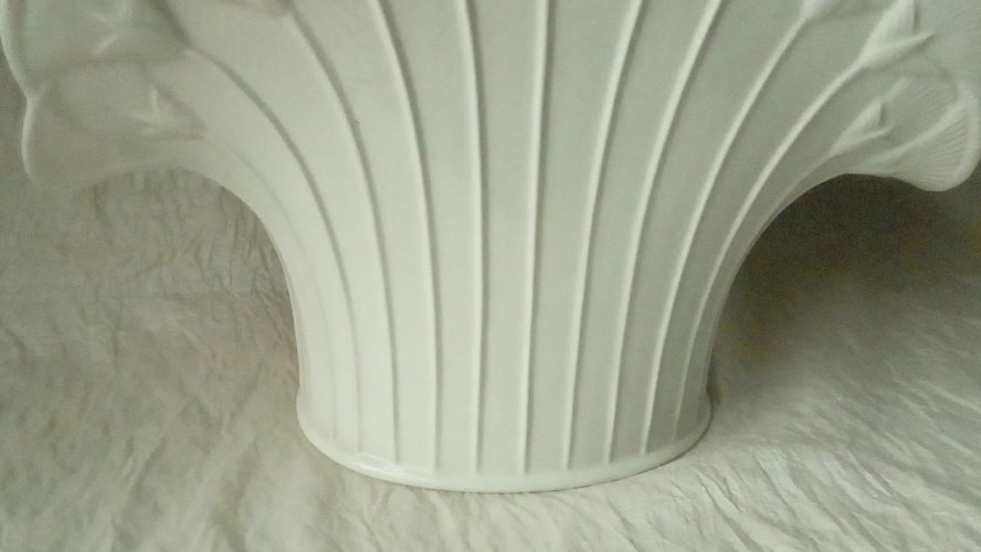 VASE EN FAIENCE ART DECO CHAUMETTE ITALIE*