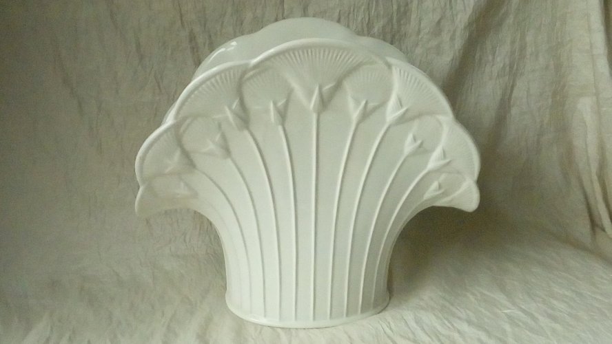 VASE EN FAIENCE ART DECO CHAUMETTE ITALIE*