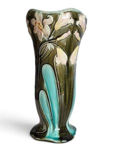 De Bruyn Lille Fives Pottery Vase / Art Nouveau