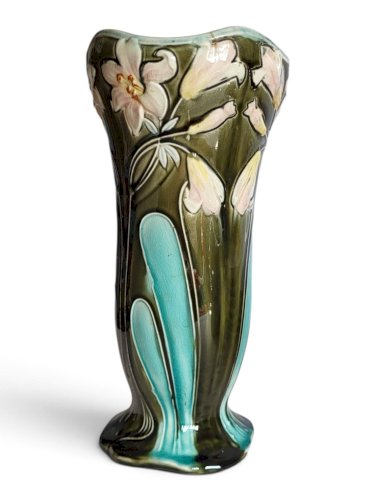Vase en faïence De Bruyn Lille Fives / Art Nouveau