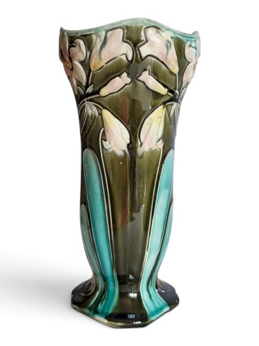 Vase en faïence De Bruyn Lille Fives / Art Nouveau