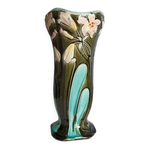 Vase en faïence De Bruyn Lille Fives / Art Nouveau