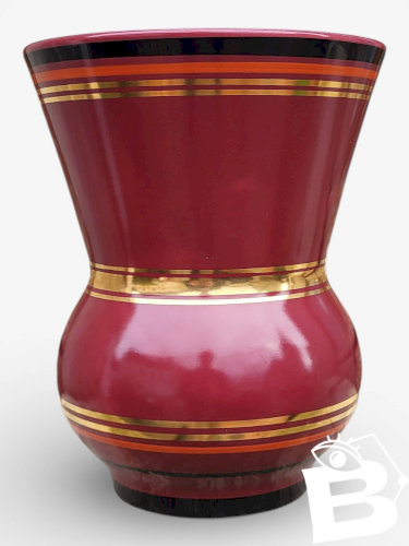 Vase en faïence de Gien 1940-60