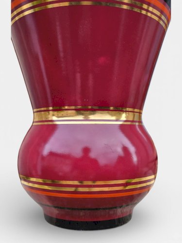 Vase en faïence de Gien 1940-60