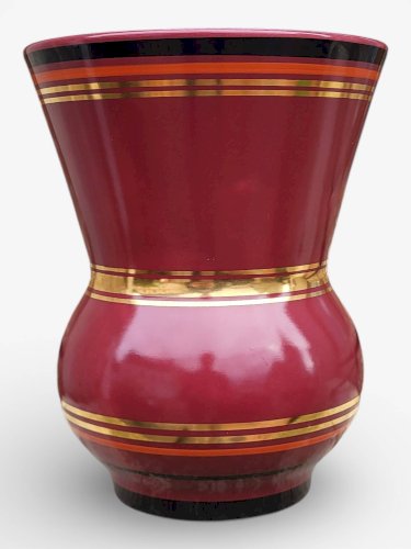 Vase en faïence de Gien 1940-60