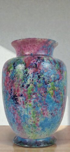 Vase en Faïence, Morvan, 1970s