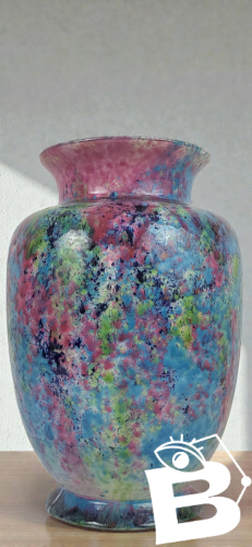 Vase en Faïence, Morvan, 1970s