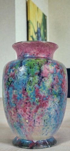 Vase en Faïence, Morvan, 1970s