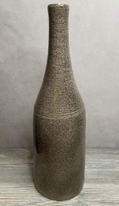 Bottle-shaped vase signed Pacoret? Brutalist style