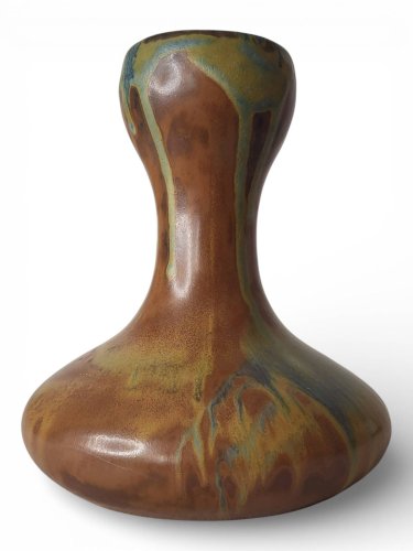 Vase en grès de Puisaye signé Alfred Lebret (1871-1955)