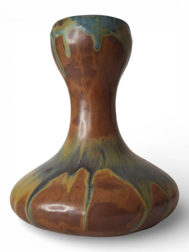 Vase en grès de Puisaye signé Alfred Lebret (1871-1955)