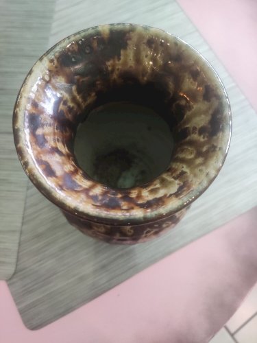 Vase en grès émaillée signé P.Normand