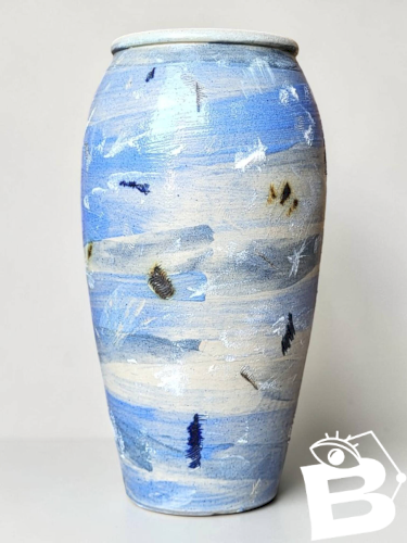 Vase en grès japonisant