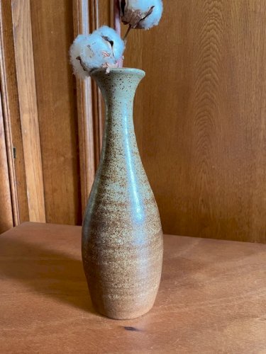 Vase en grès moucheté vintage