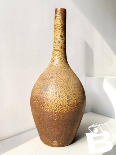 Vase en grès pyrité Michel Dumont / Puisaye