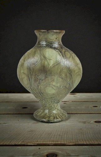 Vase en grès signé Anne Marie Sybesma De Bay, alias MIEP La Borne