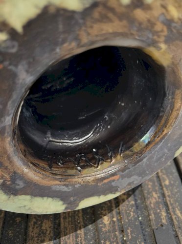 Vase en grès signé Anne Marie Sybesma De Bay, alias MIEP La Borne