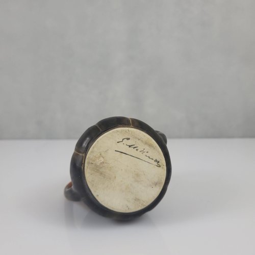 Vase en grès signé Gilbert Méténier Art déco