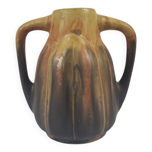 Vase en grès signé Gilbert Méténier Art déco