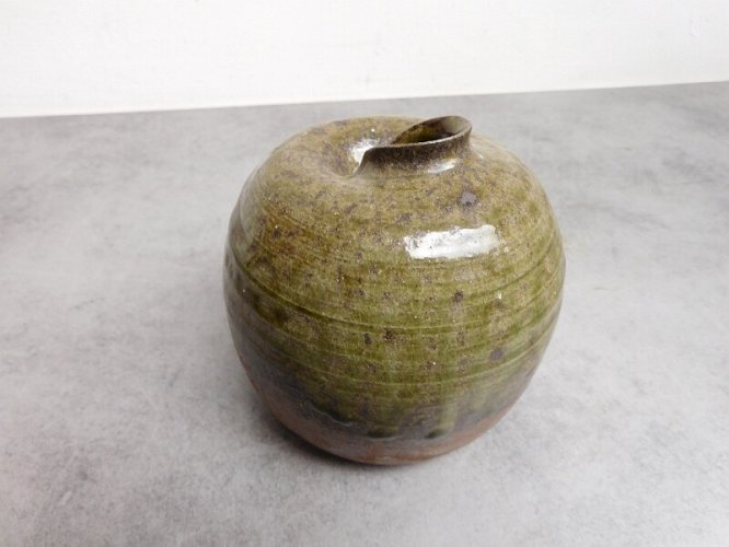 VASE EN GRES VERNISSE SIGNE