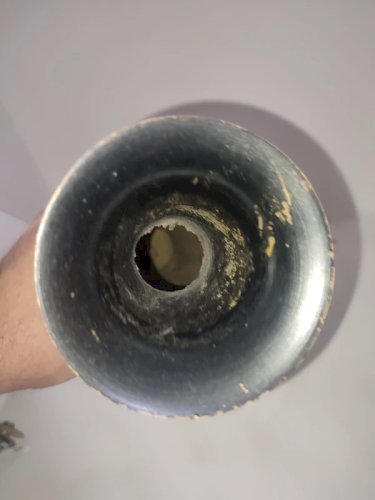 vase en laiton avec gravure de fleur dorigine indienne en bon etat