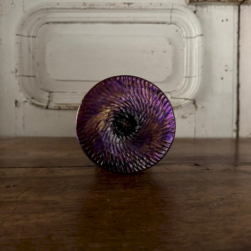 Vase en pâte de verre irisé signé JP Mateus 1995 M3633