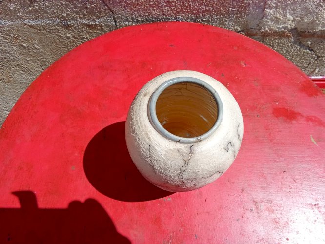 Vase en raku 