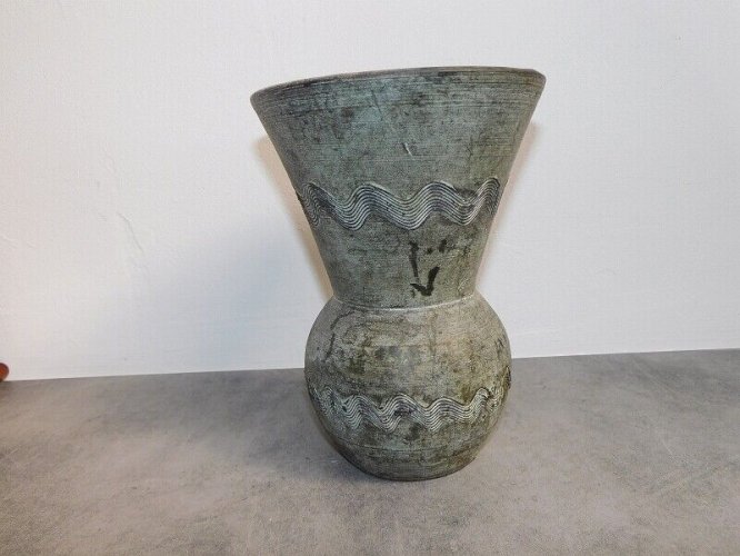 VASE EN TERRE BRUNE 1970 SCULPTURE