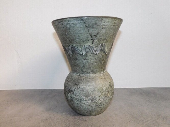 VASE EN TERRE BRUNE 1970 SCULPTURE