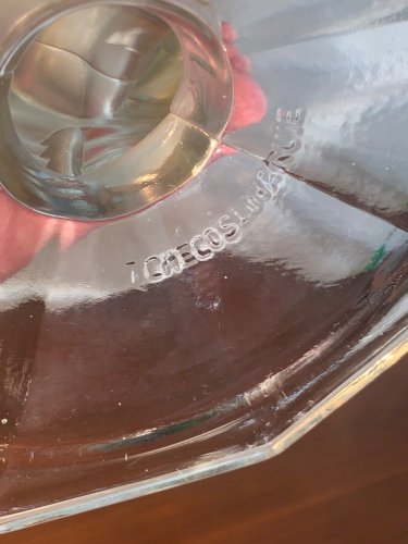 Vase en verre art déco aux nymphes 1930's Walther & Söhne à identifier