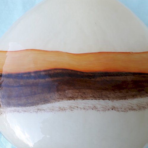 Vase en verre artisanal
