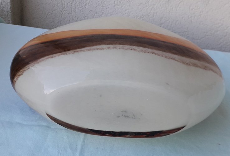 Vase en verre artisanal