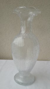 cracked glass vase