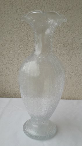 vase en verre craquelé