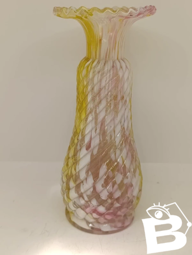 vase en verre effet tourbillonnant Legras dit clichy en bon etat