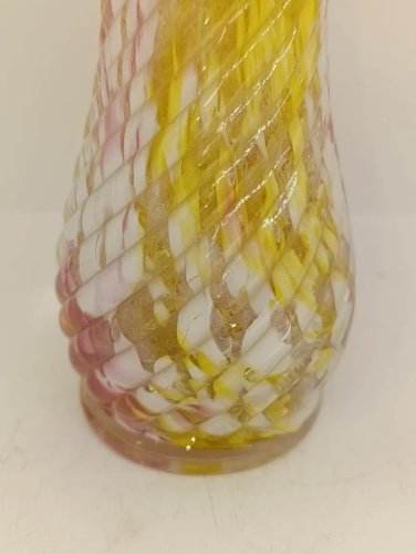 vase en verre effet tourbillonnant Legras dit clichy en bon etat
