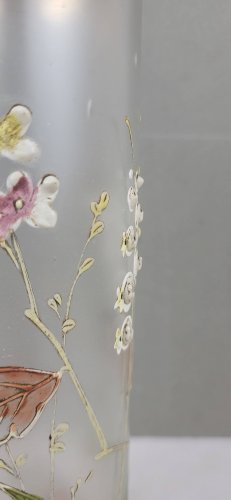 Vase en verre émaillé 1900