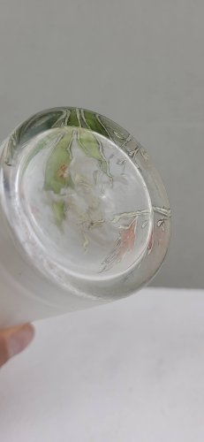 Vase en verre émaillé 1900