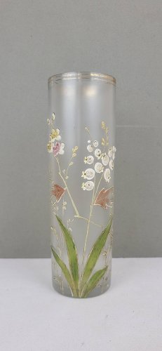 Vase en verre émaillé 1900