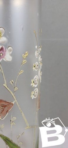 Vase en verre émaillé 1900