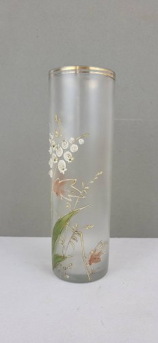 Vase en verre émaillé 1900