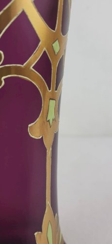 Vase en Verre Émaillé, 1930s