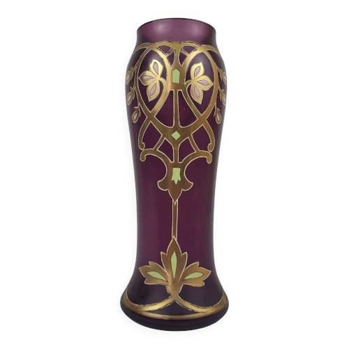 Vase en Verre Émaillé, 1930s