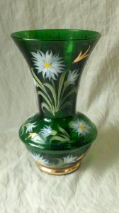VASE EN VERRE EMAILLE VERRERIE DE MONACO MONTE CARLO*